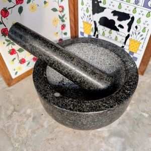 Granite Mortar and Pestle Set - Black